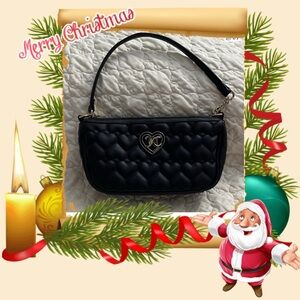 Juicy Couture Black Quilted Shoulder Bag
